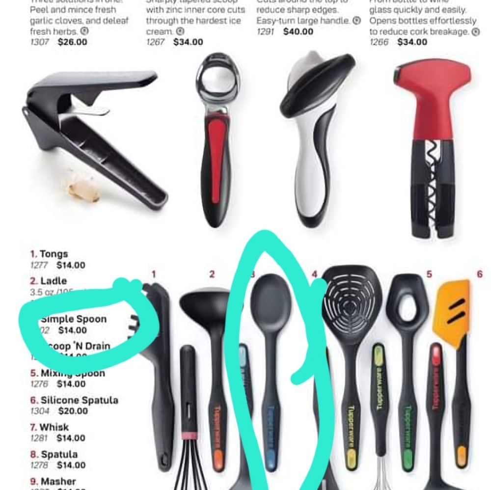 Tupperware simple spoon
